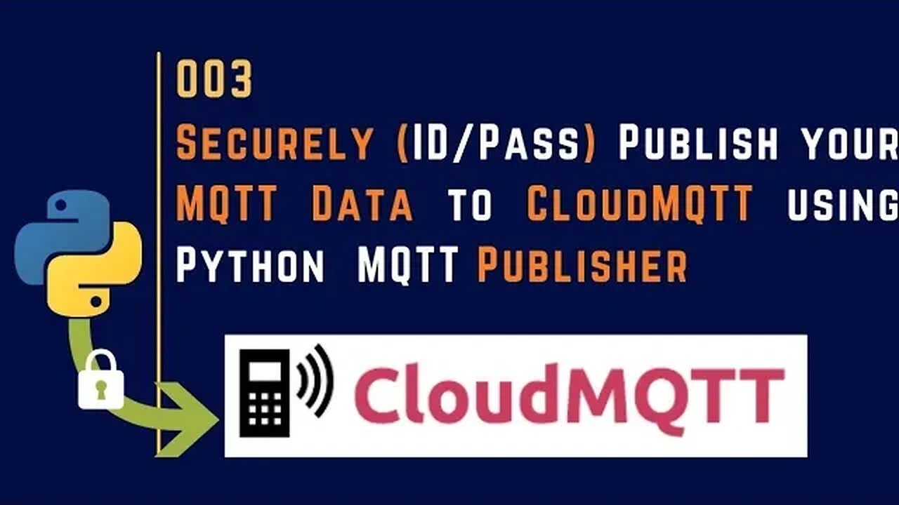 003 | Securely Publish your MQTT Data to CloudMQTT using Python | MQTT |