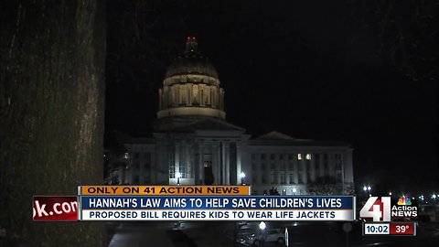 Proposed bill requires kids to wear life jackets