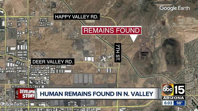 Human remains found in north Valley desert