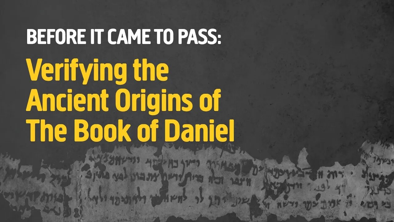 "Verifying The Ancient Origins Of The Book Of Daniel" Live Services, September 23