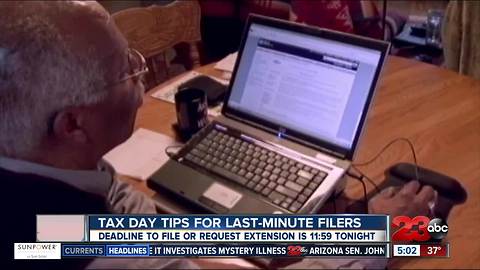 Third round of Tax Day tips on filing day