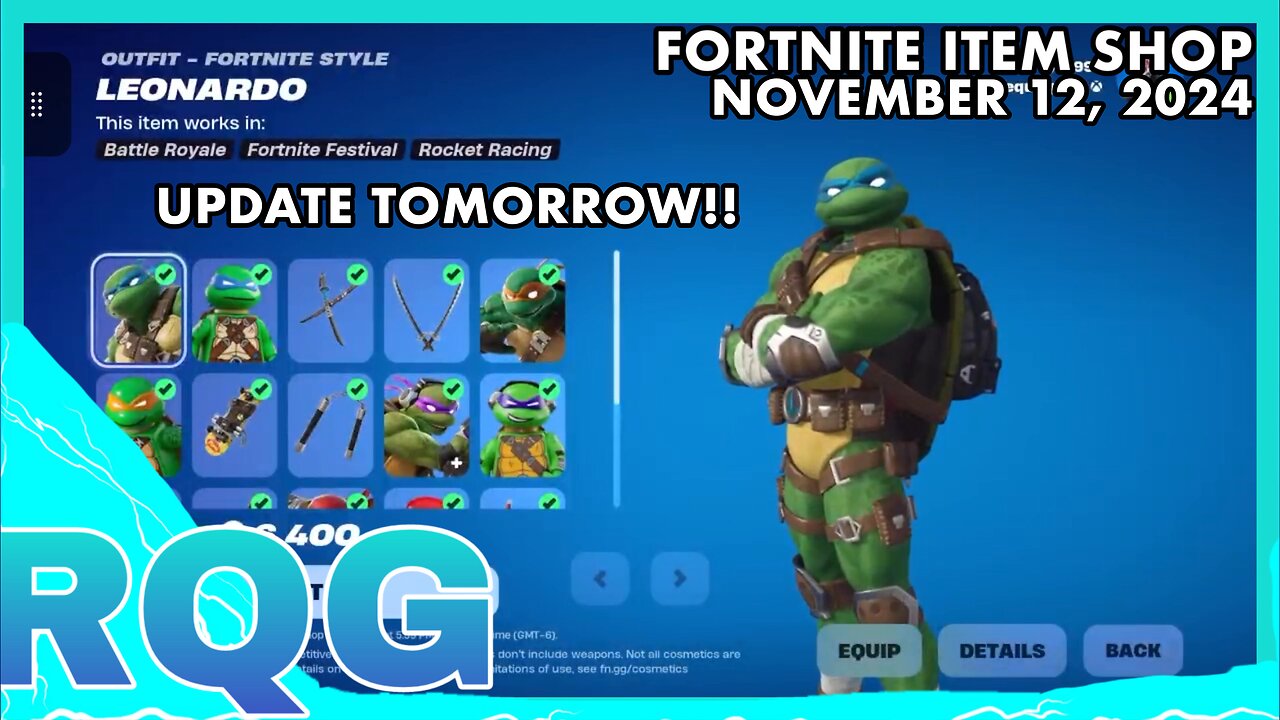 ICE SPICE UPDATE TOMORROW+TMNT!!! FORTNITE ITEM SHOP (November 12, 2024)