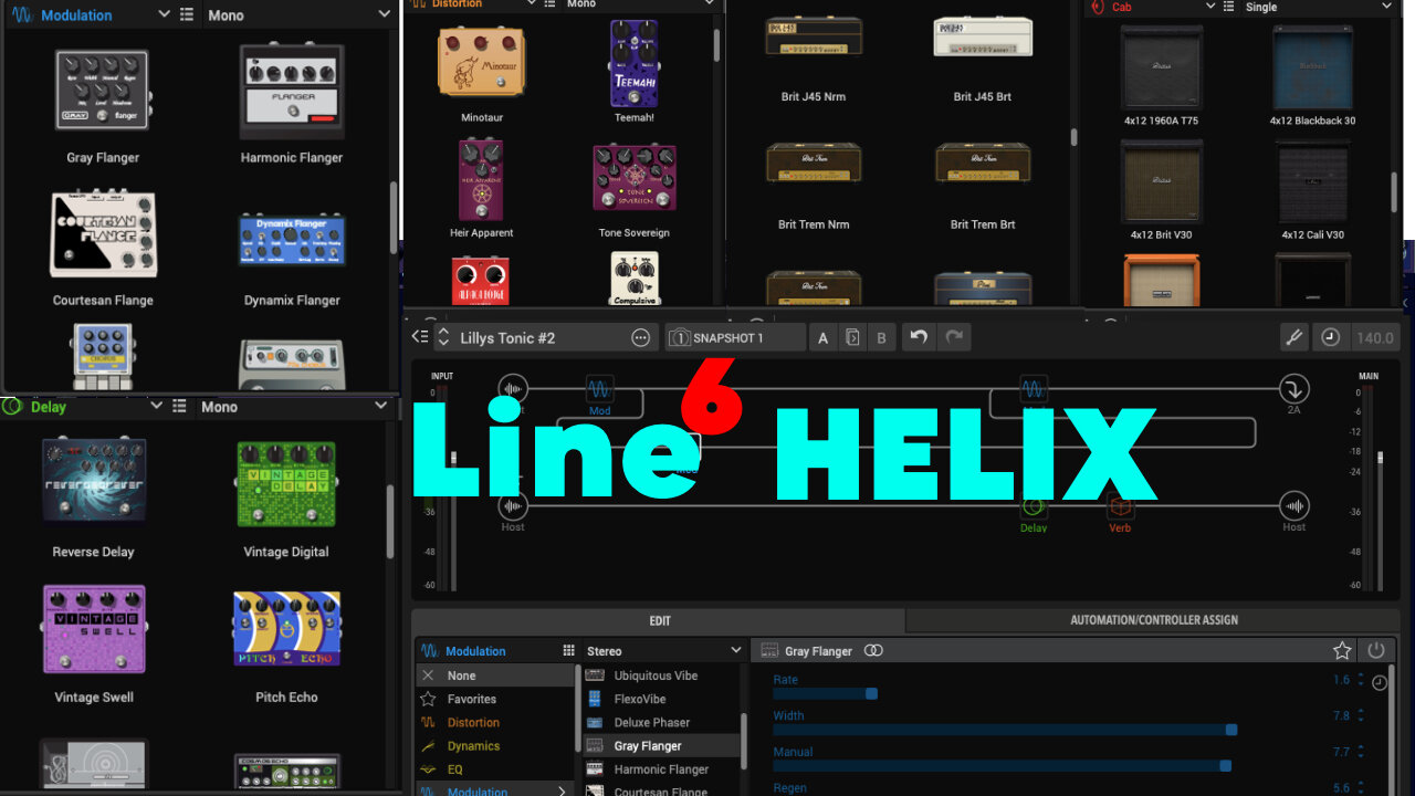 Effects Demo With Line 6 Helix