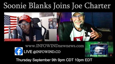 Soonie Blanks Life Interview September 9, 2021 CDT 10 EDT INFOWIND NEW NEWS #interviews