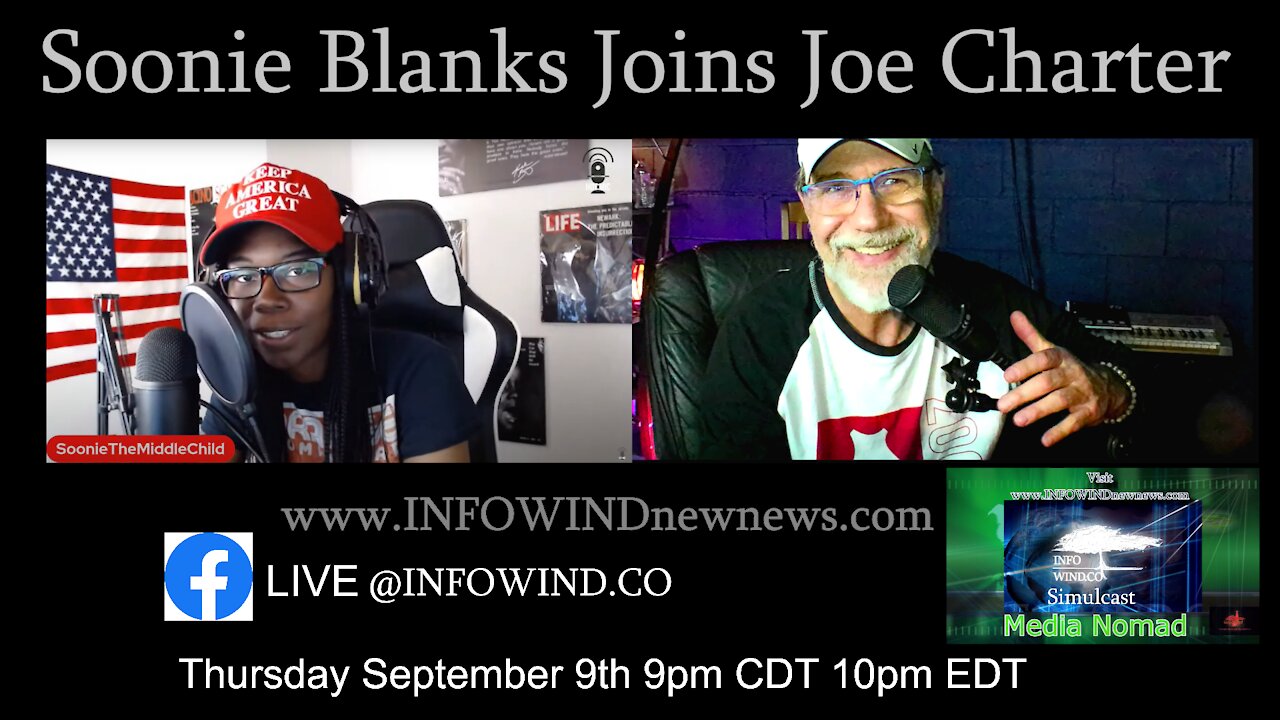 Soonie Blanks Life Interview September 9, 2021 CDT 10 EDT INFOWIND NEW NEWS #interviews