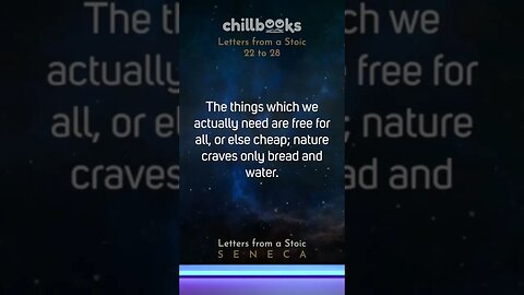 “The things which we actually NEED are free for all…” Seneca’s Letters from a #stoic #quotes #shorts