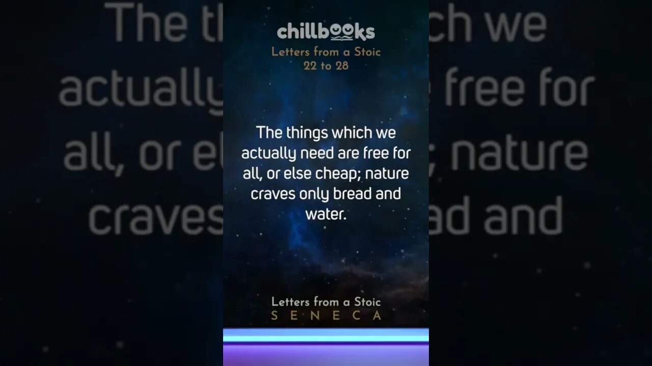 “The things which we actually NEED are free for all…” Seneca’s Letters from a #stoic #quotes #shorts