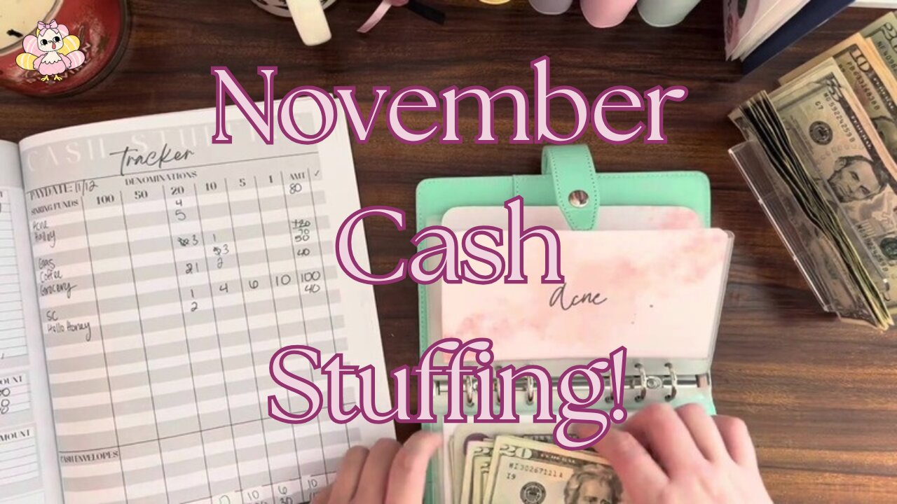 Cash Stuffing 1st November Paycheck