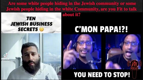 IAMFITPodcast #021: Who's hiding who? white race and the Jewish community, are you Fit to talk?