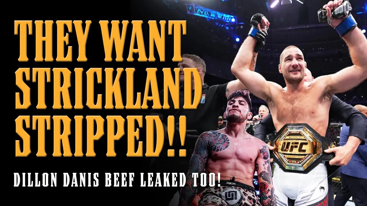 Activists Want Sean Strickland STRIPPED of Title even as he DEFENDS Logan’s Fiancé from Dillon Danis