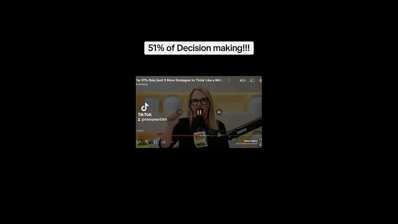 51% Rule of decision making!!!