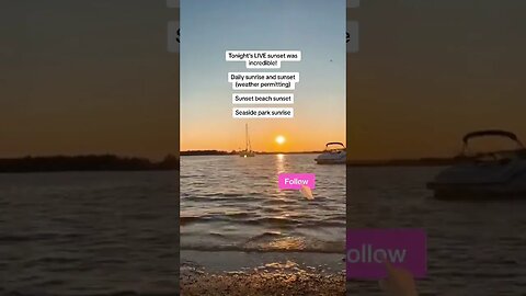 Joun us for daily LIVE sunrise and sunset!! Follow for this