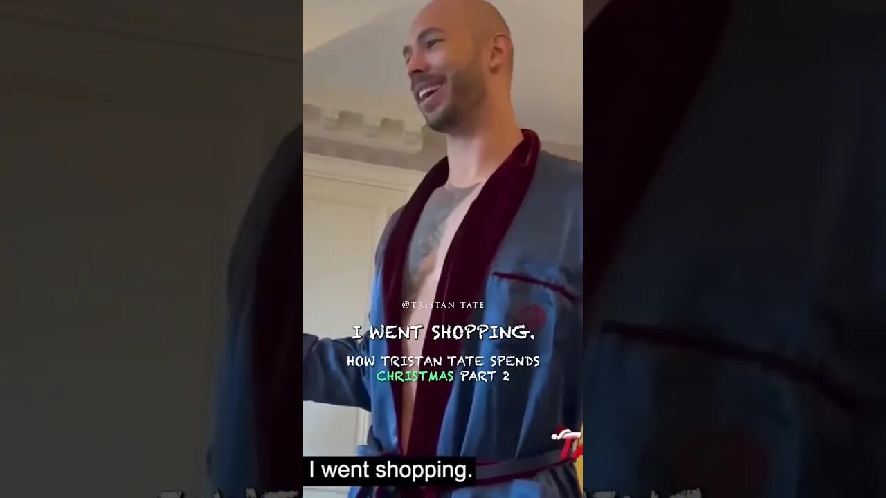 How Tristan Tate Spends Christmas Part 2 #Shorts