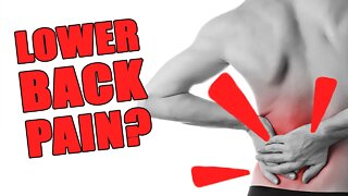 How To Fix Lower Back Pain While Sitting Down