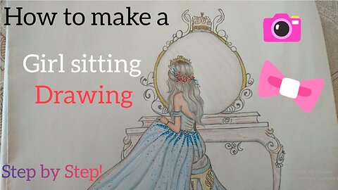 How make an elegant girl sitting in front of mirror | The World of Art