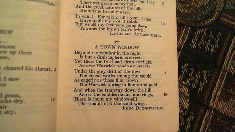 A Town Window - John Drinkwater