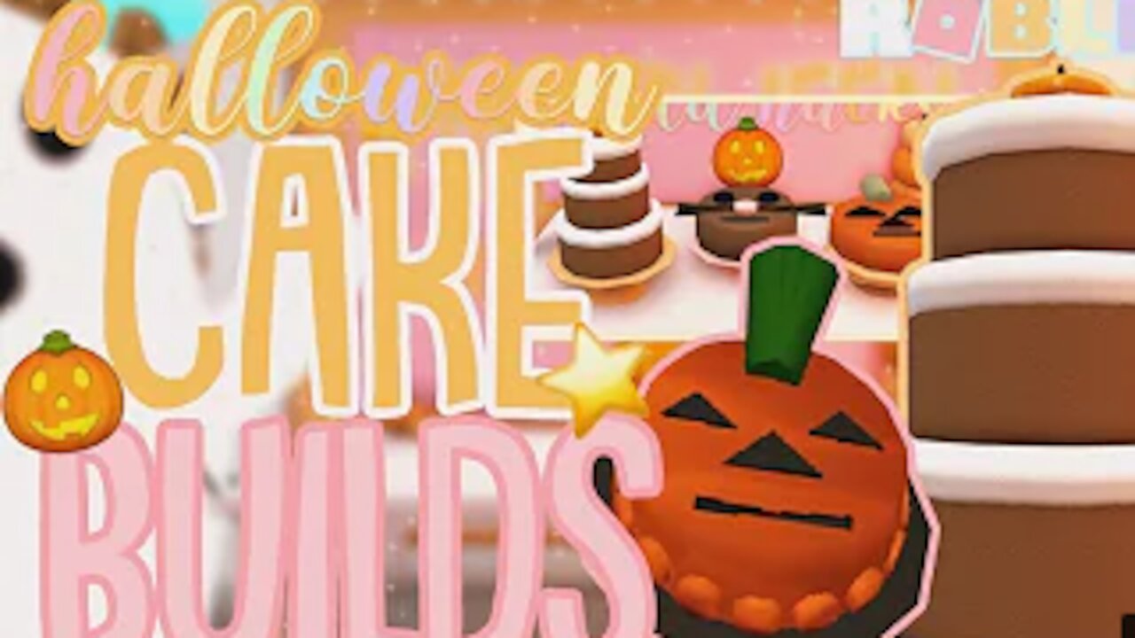 Bloxburg HALLOWEEN Cake Build Hacks_PUMPKIN and CAT Theme_Roblox