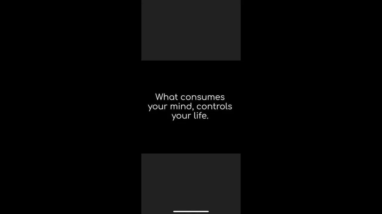 What consumes your mind controls your life