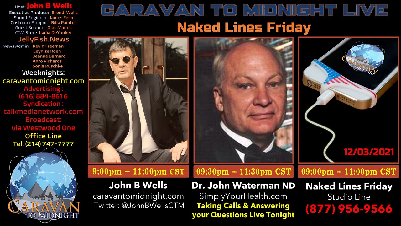 Naked Lines Friday /Frozen Bank Accounts - John B Wells LIVE