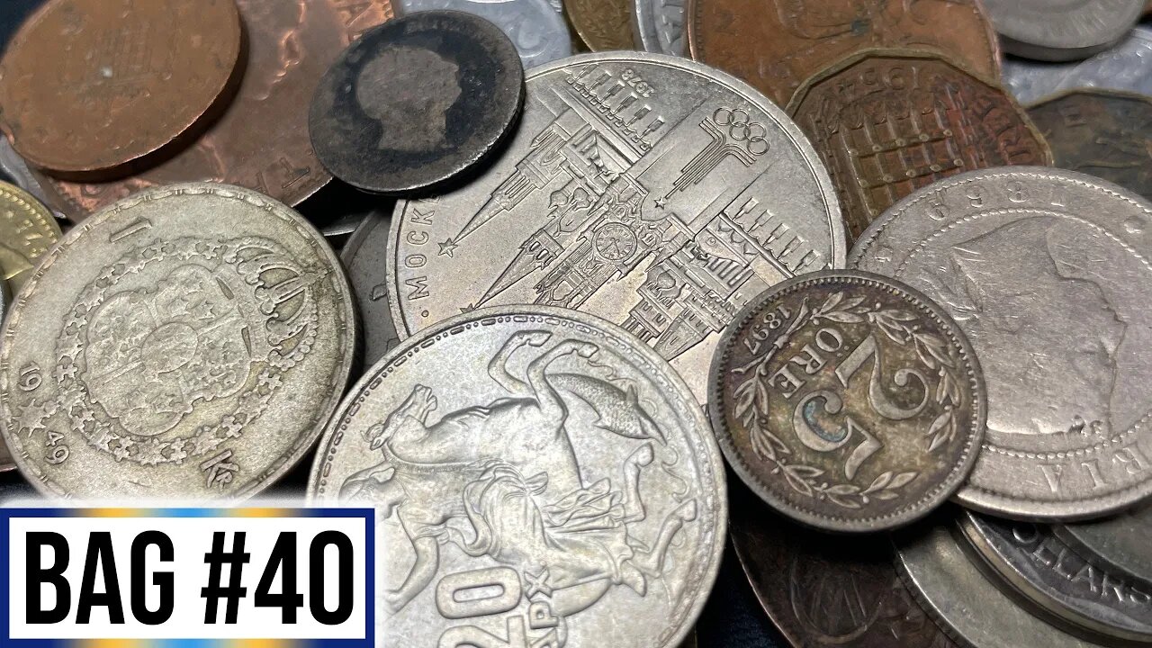 BEAUTIFUL SILVER FOUND Searching A Foreign Coin 1/2 Pound Loot Bag (Nice Finds) - Bag #40