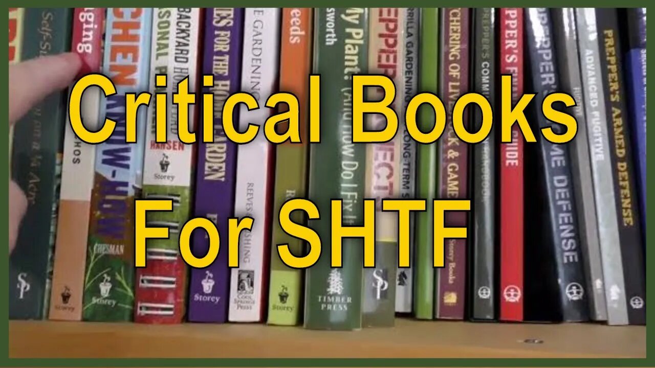 Recommended Books for Preppers... What's in My Bookshelf?