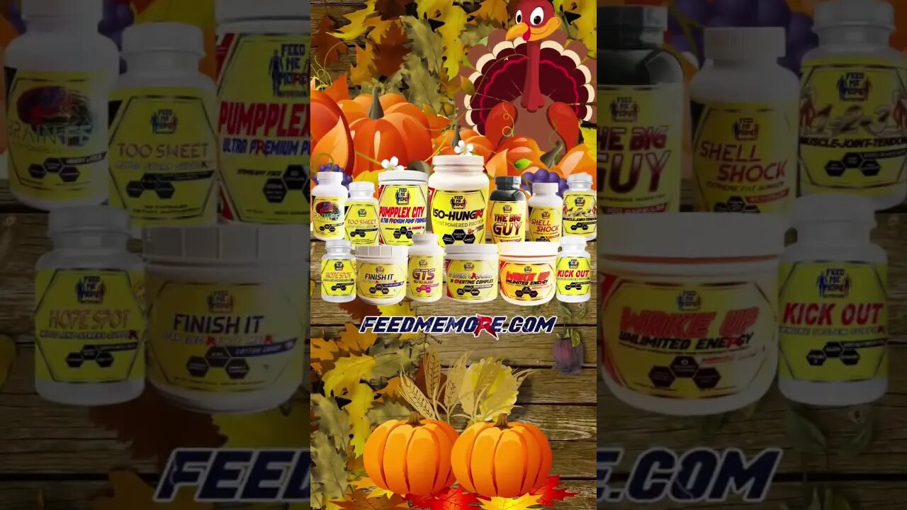 Happy Thanksgiving from Ryback and Feed Me More Nutrition. Thankful For the Best Fans and Customers!