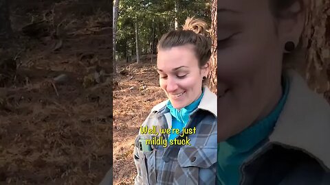 Getting Tractor Stuck On Steep Hill Rescue #offgrid #offgridliving