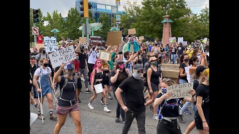 Hundreds march on Colfax against racism and police brutality, rally at City Park