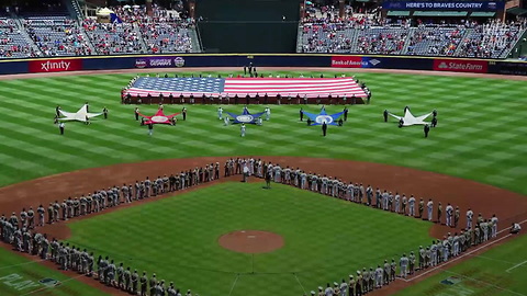 Baseball Fan's Touching Gesture To Shield Cadet During Memorial Day Ceremony Goes Viral