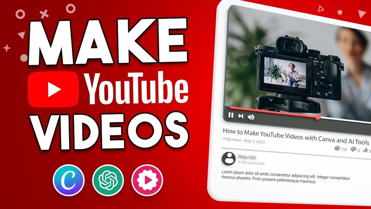 How to Make YouTube Videos with Canva and AI Tools (ChatGPT & Fliki)