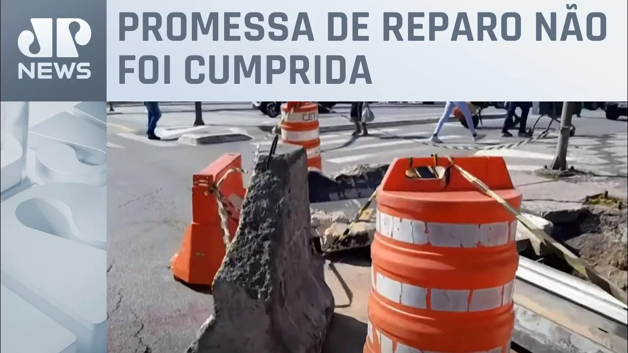 Moradores de SP criticam falta de manutenção da Avenida do Estado