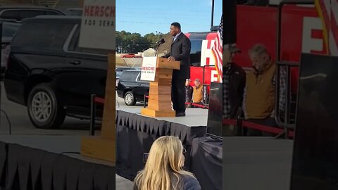 Herschel Walker calls Warnock Scooby-Doo at Carrollton, Rally