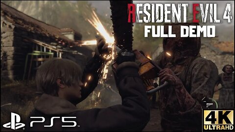 Resident Evil 4 Chainsaw Demo | PS5 Version | 4K (No Commentary Gaming)