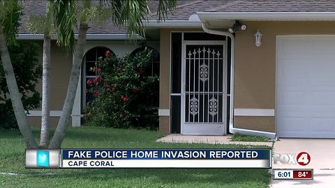 Home invasion by men posing as police reported in Cape Coral