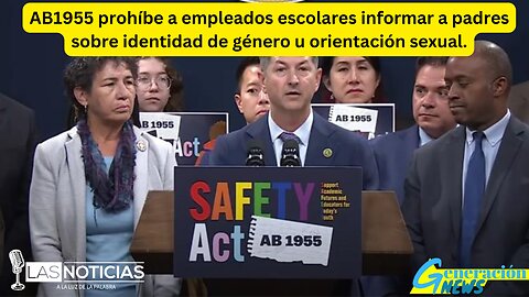 Ley AB1955: Empleados escolares no pueden notificar a padres sobre género u orientación sexual.