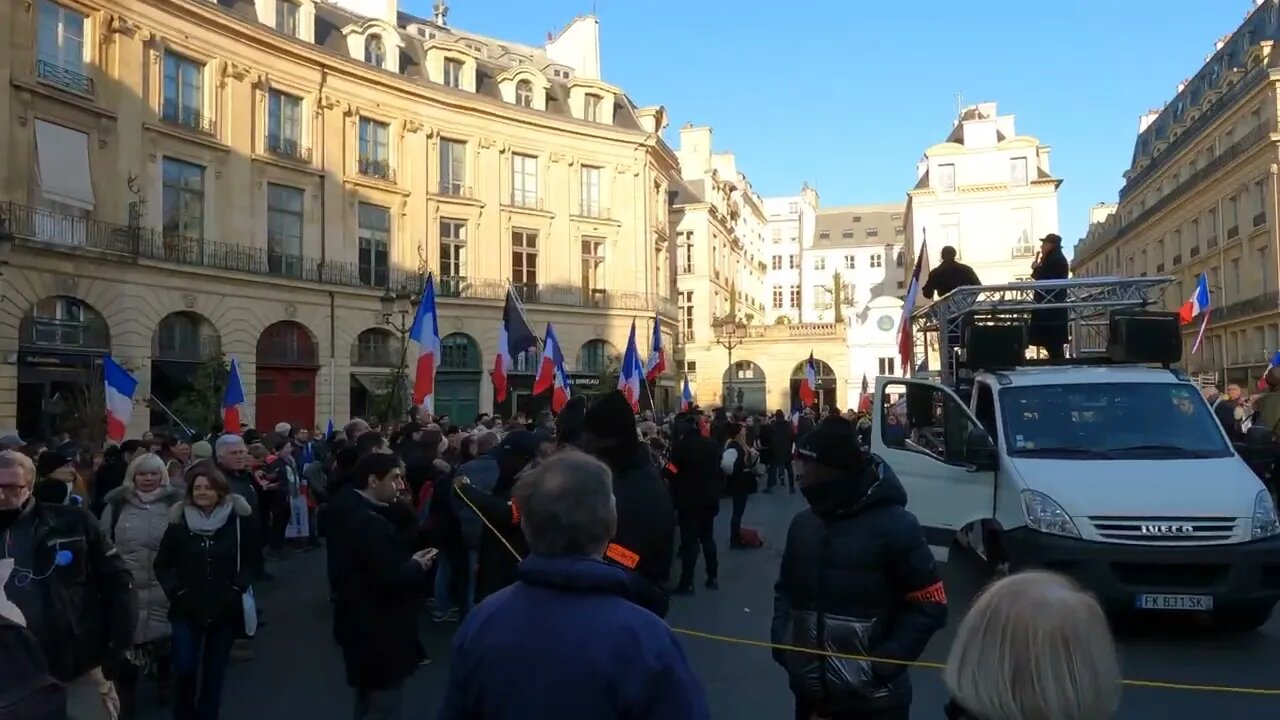 Manifestation de la "Marche nationale pour la Paix" à Paris le Dimanche 12 Février 2023 - Discours 1