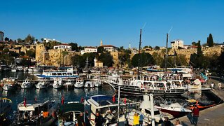 Antalya Turkey - Marina Walking Tour (4K) 🇹🇷