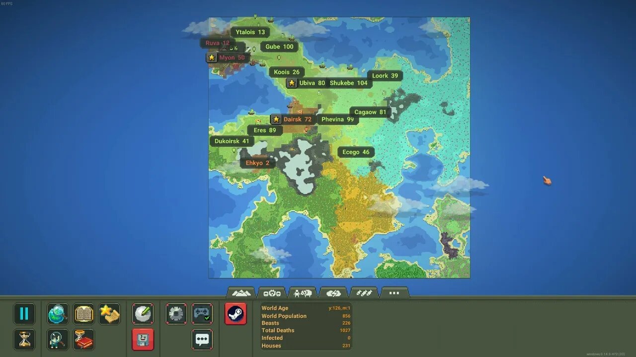 I Simulated 2023 Years in Worldbox....
