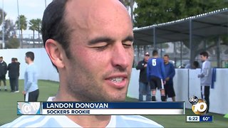 Landon Donovan's first practice with Sockers