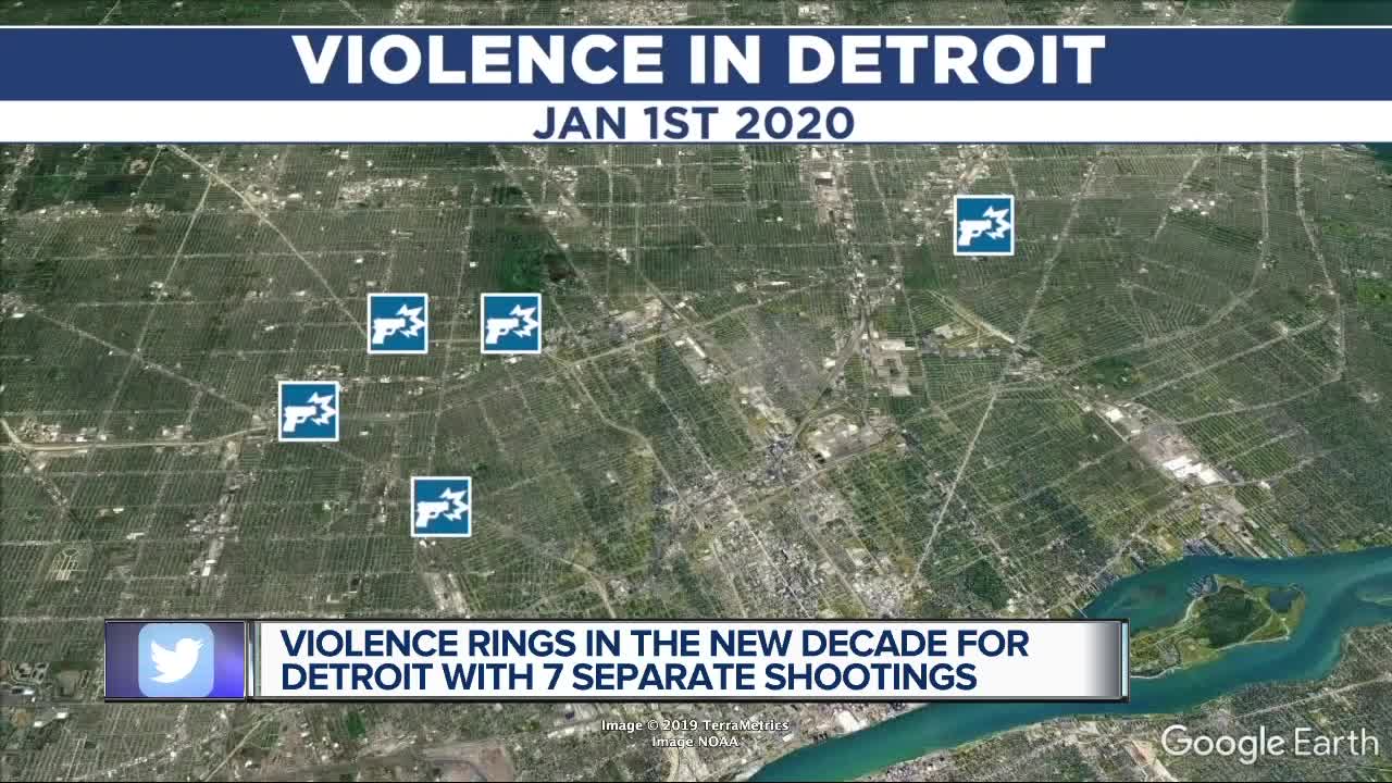 Detroit sees violent start to 2020 as police investigate several separate shootings