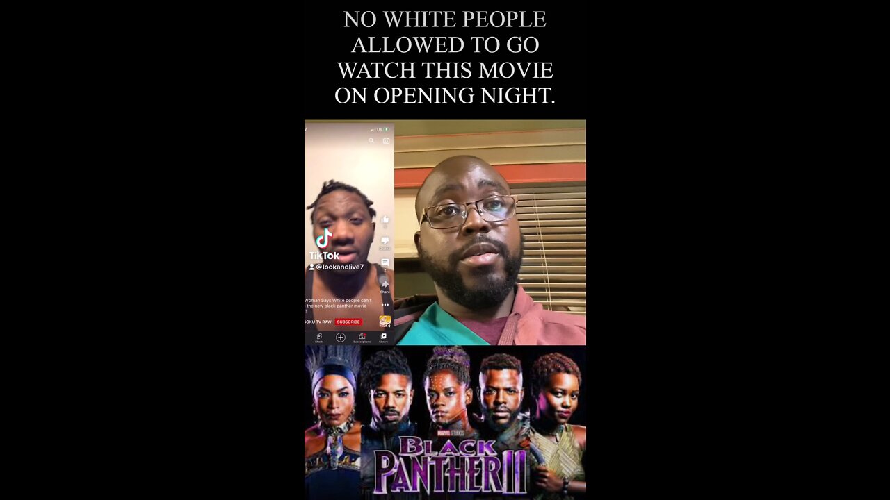 No Whites People allowed to go watch this Black Panthers.