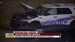 DPD cruiser involved in crash in Detroit's New Center