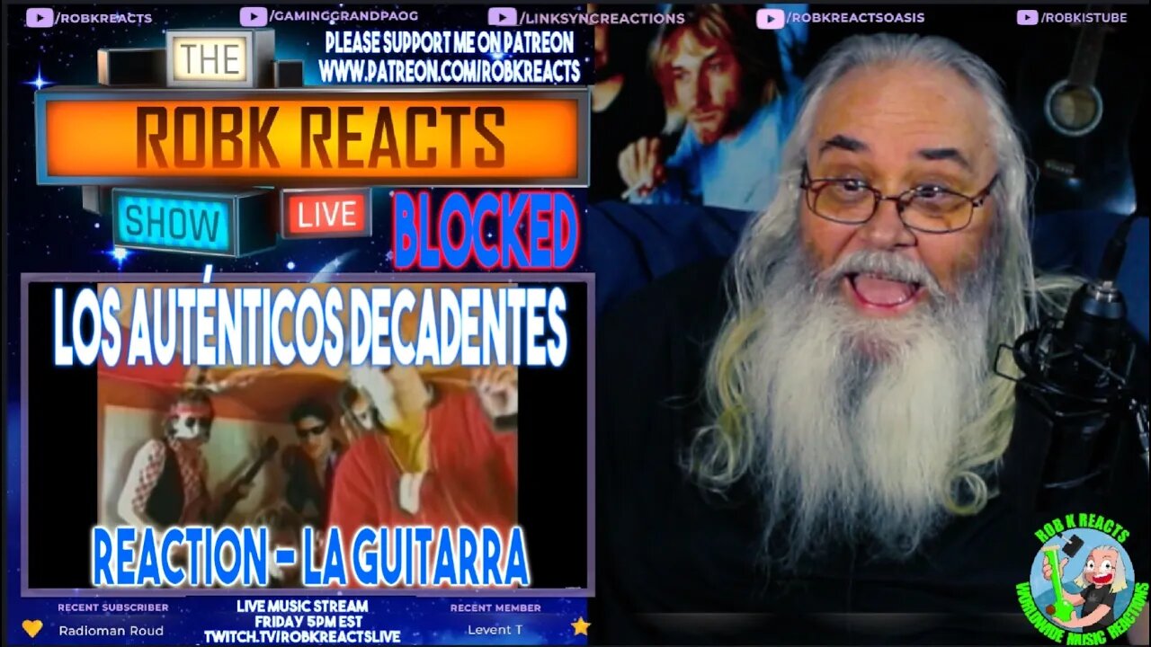 Los Auténticos Decadentes Reaction - Blocked - La Guitarra - First Time Hearing - Requested