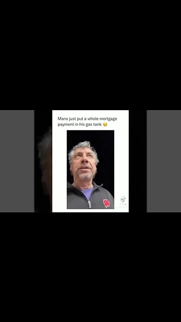 Man pump mortgage payment of gas in his RV