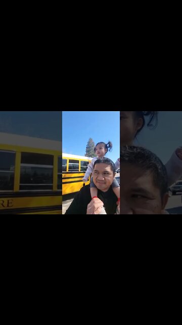 Always Happy To See Her Big Brother Get Out of School 😍😍😍