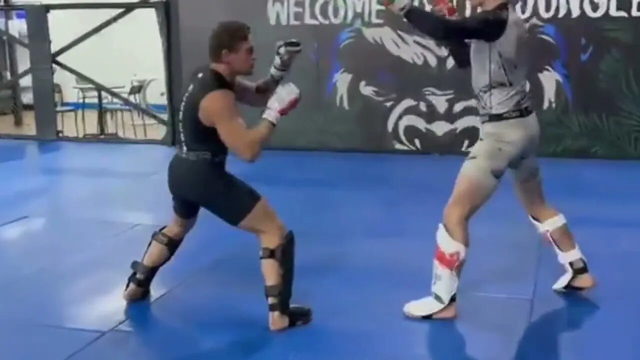 Conor Mcgregor spars Ian Garry