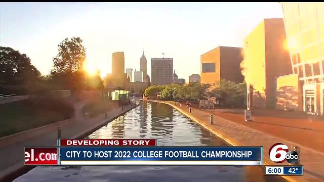 2022 college football championship hosted in Indianapolis