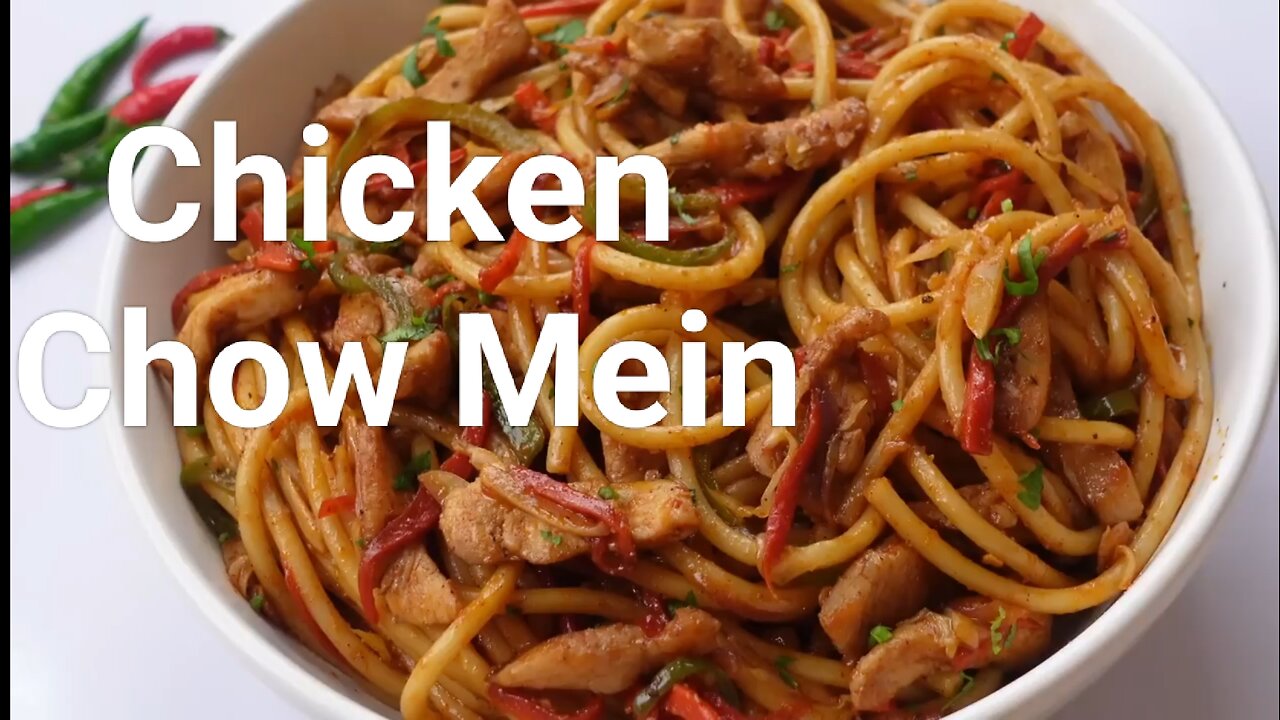 Chicken Chow Mein Restaurant Style,Quick And Easy