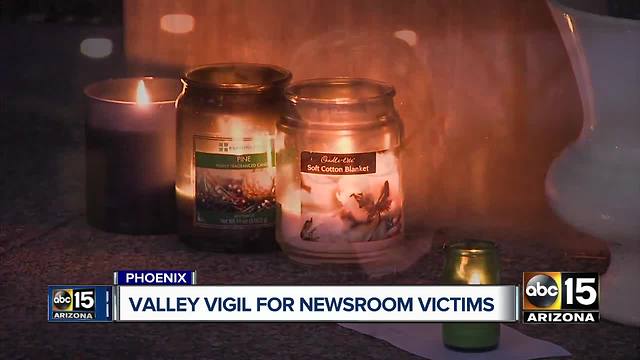 Vigil held for victims of Capital Gazette shooting in Maryland