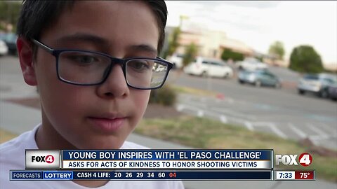 Young boy inspires with "El Paso Challenge"